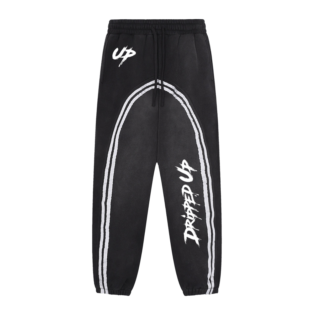 Sun Fade Contrast Tape Fleece Jogged Sweatpants