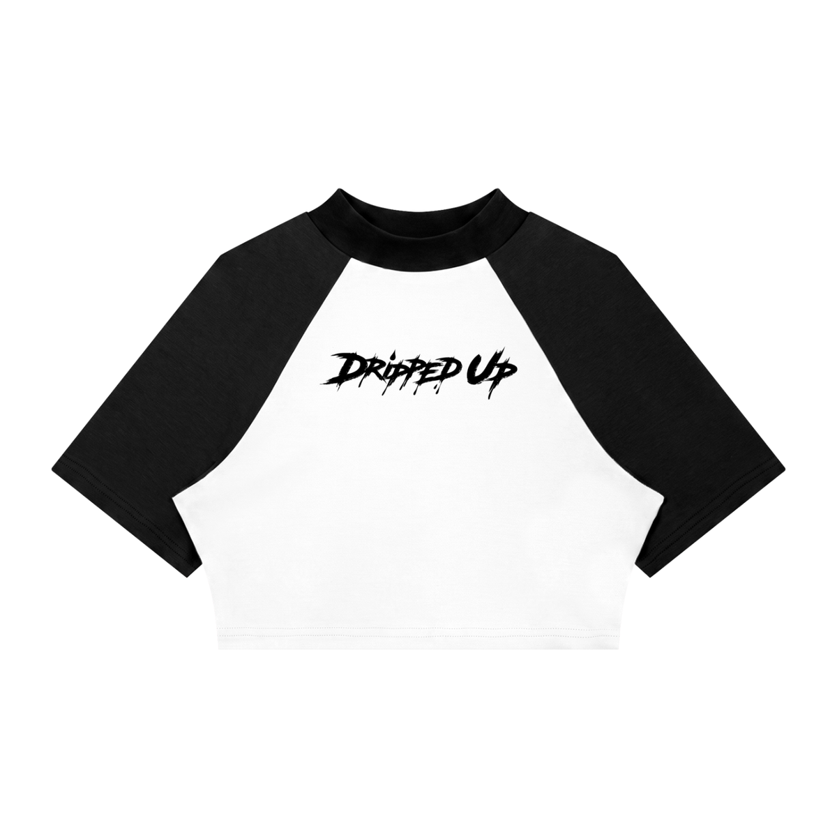 Women’s Color Block Raglan Crop T-Shirt