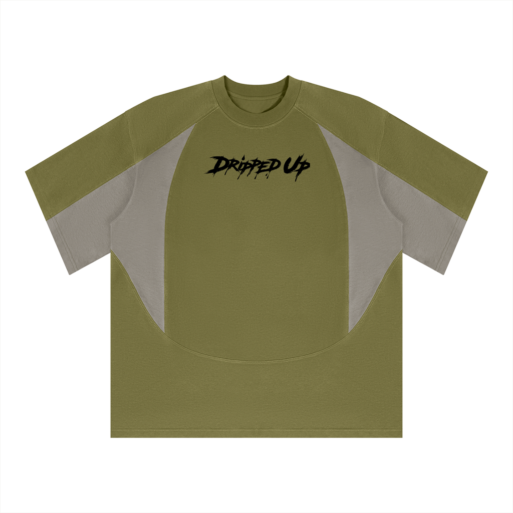 Unisex Color Block Paneling T-Shirt