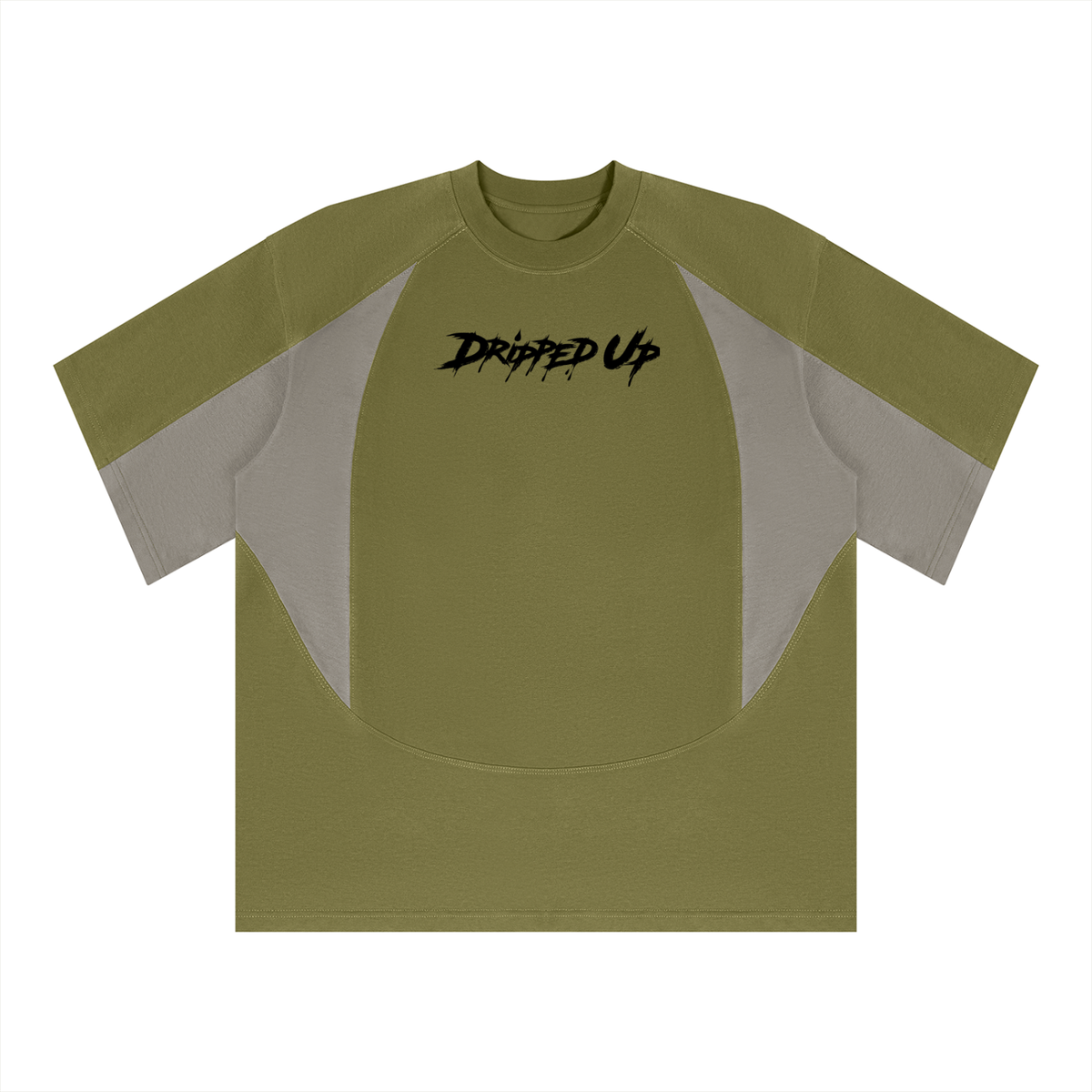 Unisex Color Block Paneling T-Shirt