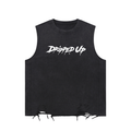 Snow Washed Raw-Hem Tank Top