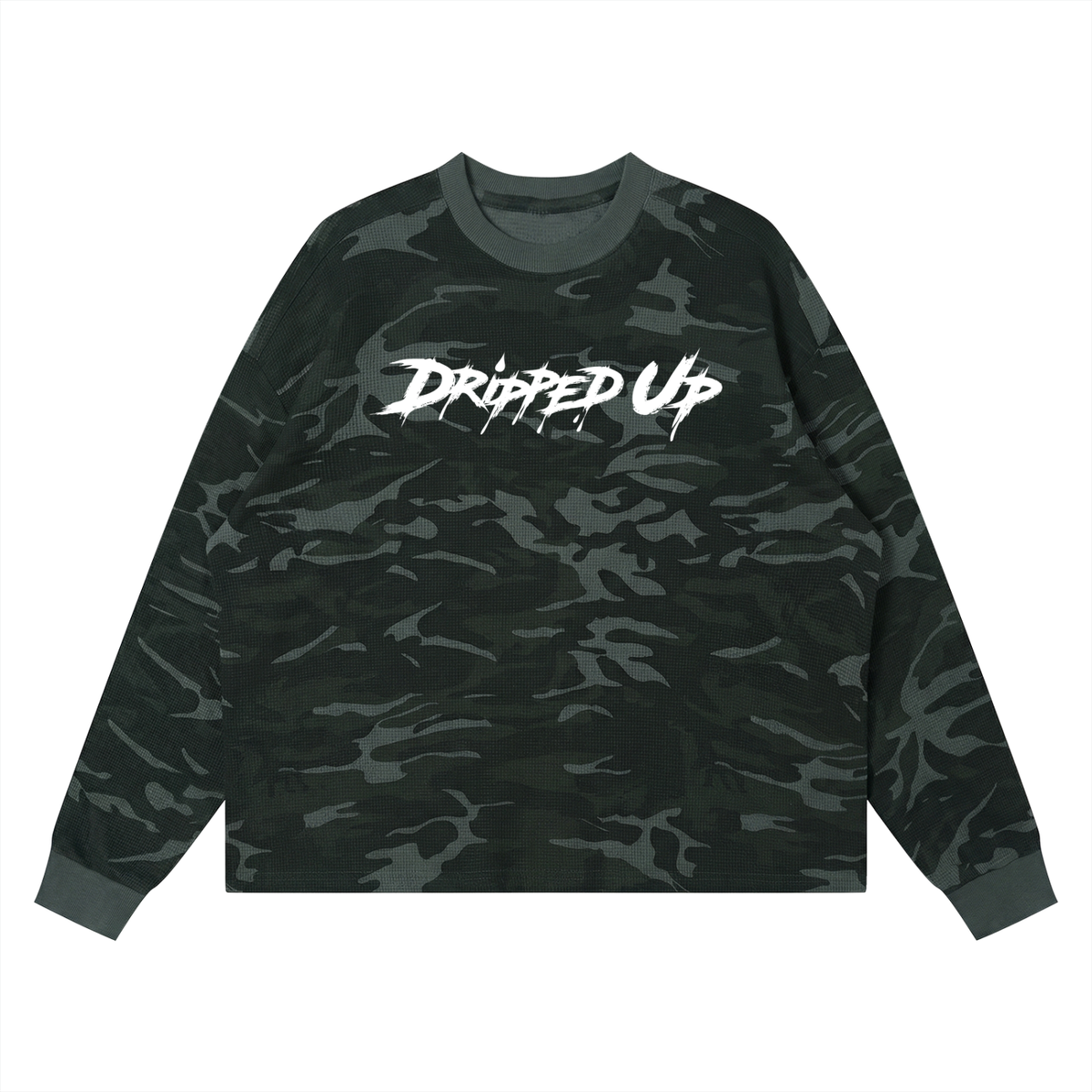 Unisex Waffle Boxy Long Sleeve T-Shirt