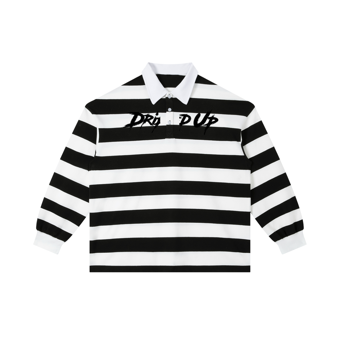 Color Block Stripe Polo Shirt
