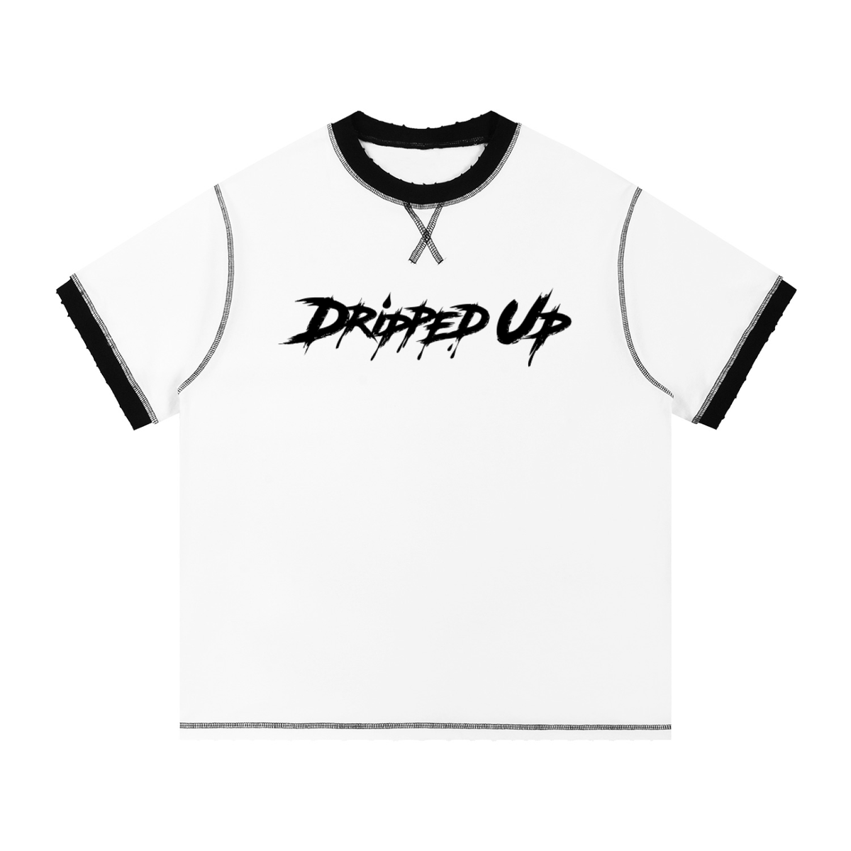 Contrast-Stitched Cotton T-Shirt