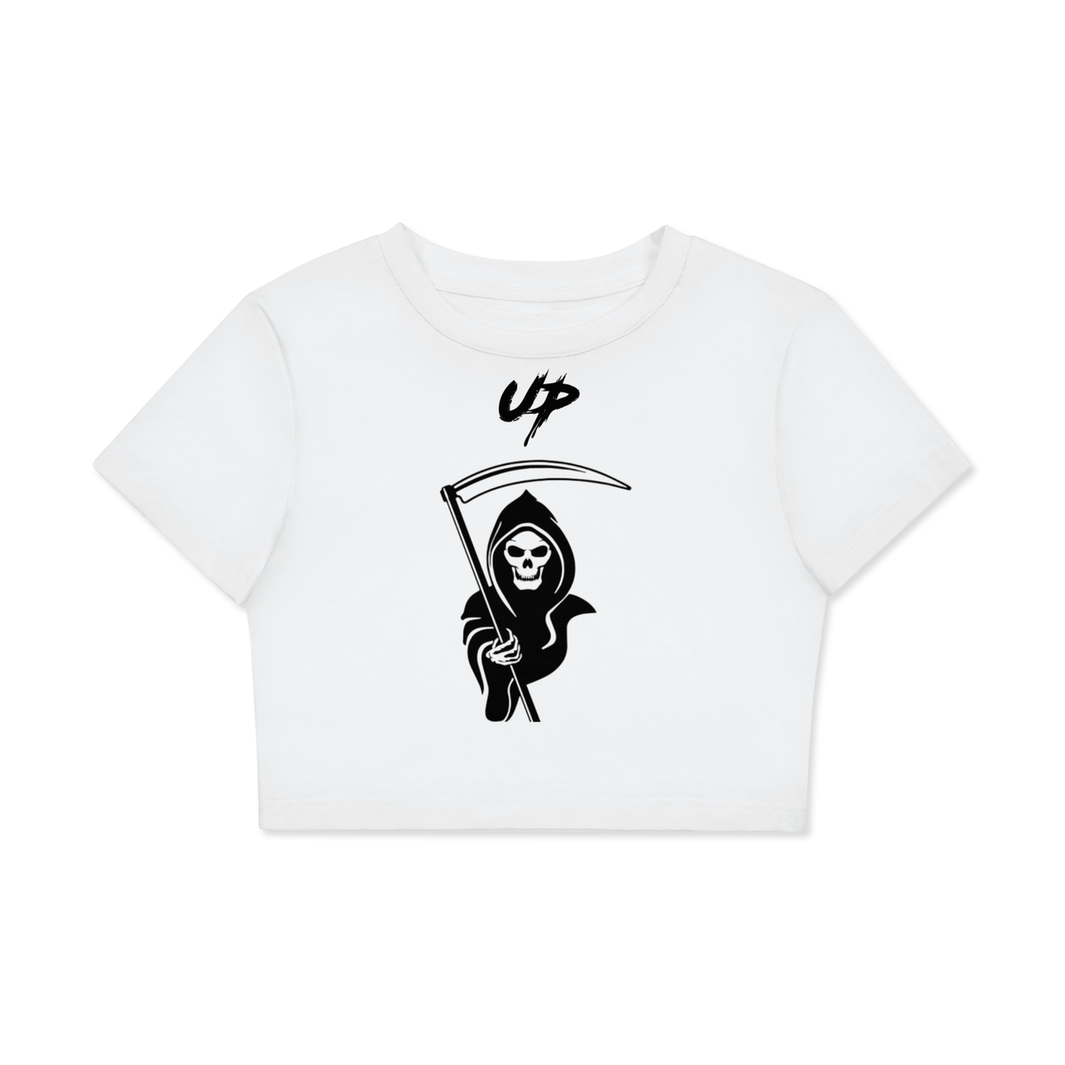Fitted Crop Cotton T-Shirt