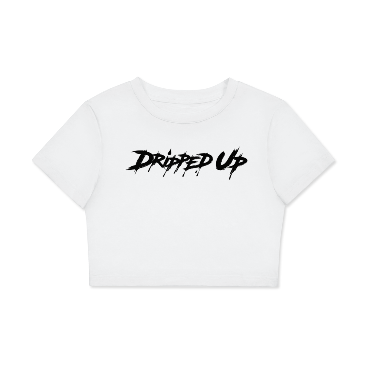 Fitted Crop Cotton T-Shirt