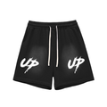 Sun Fade Raw Edge Cotton Shorts